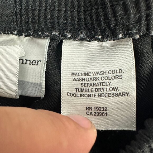 Alfred Dunner Womens Petite Black Elastic Waist Pull On Pants Size 16P Straight - Picture 5 of 5